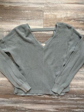 Hippie rose blue sweater